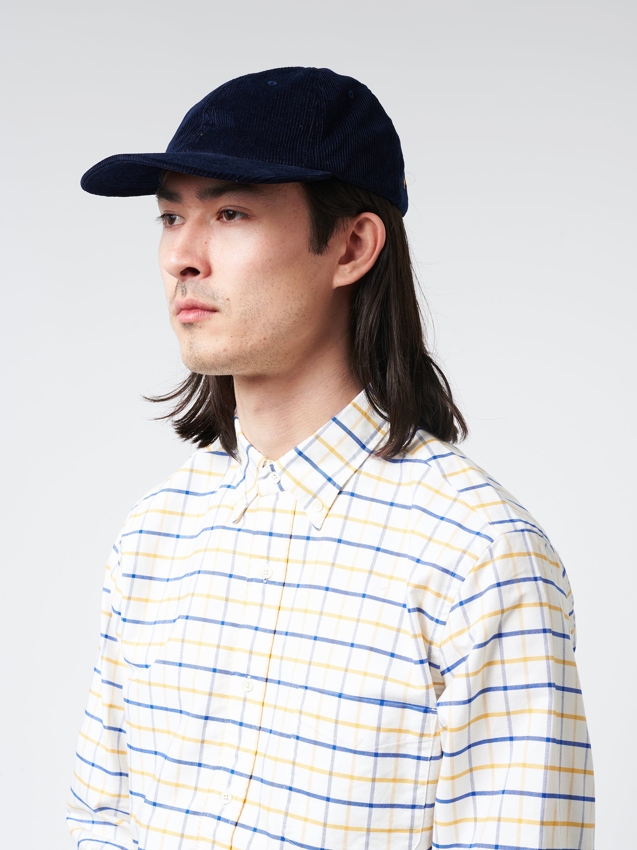 Beams Plus - Corduroy 6 Panel Cap in Navy 79 – gravitypope