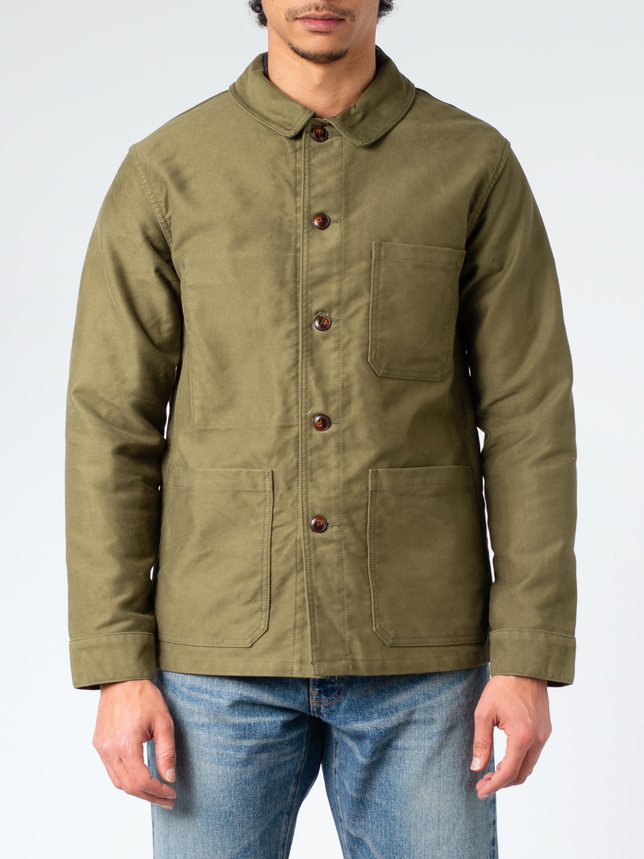 F.O.B. FACTORY - French Moleskin Jacket in Olive – gravitypope