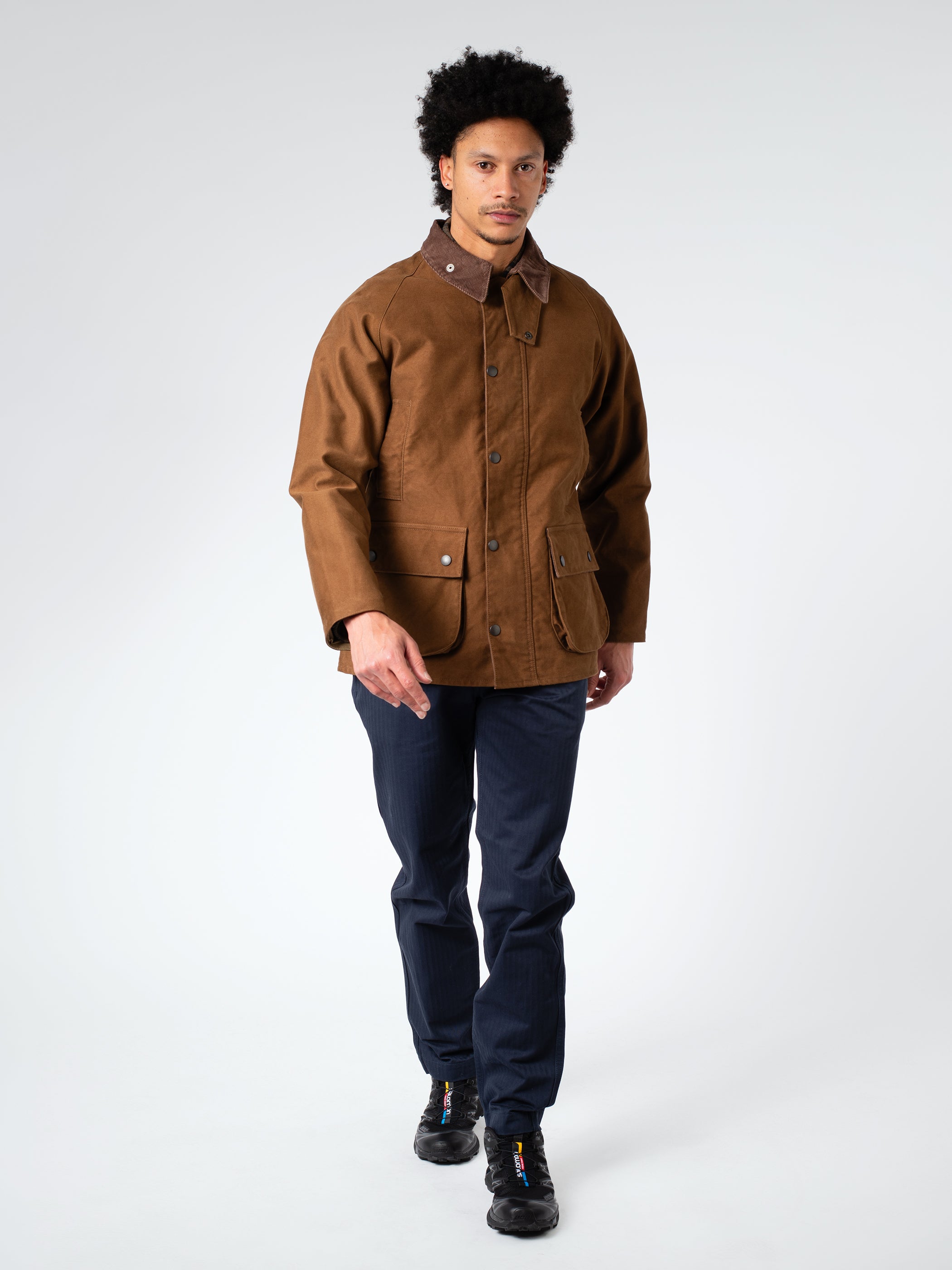 F.O.B. FACTORY - Moleskin Riding Jacket in Brown – gravitypope