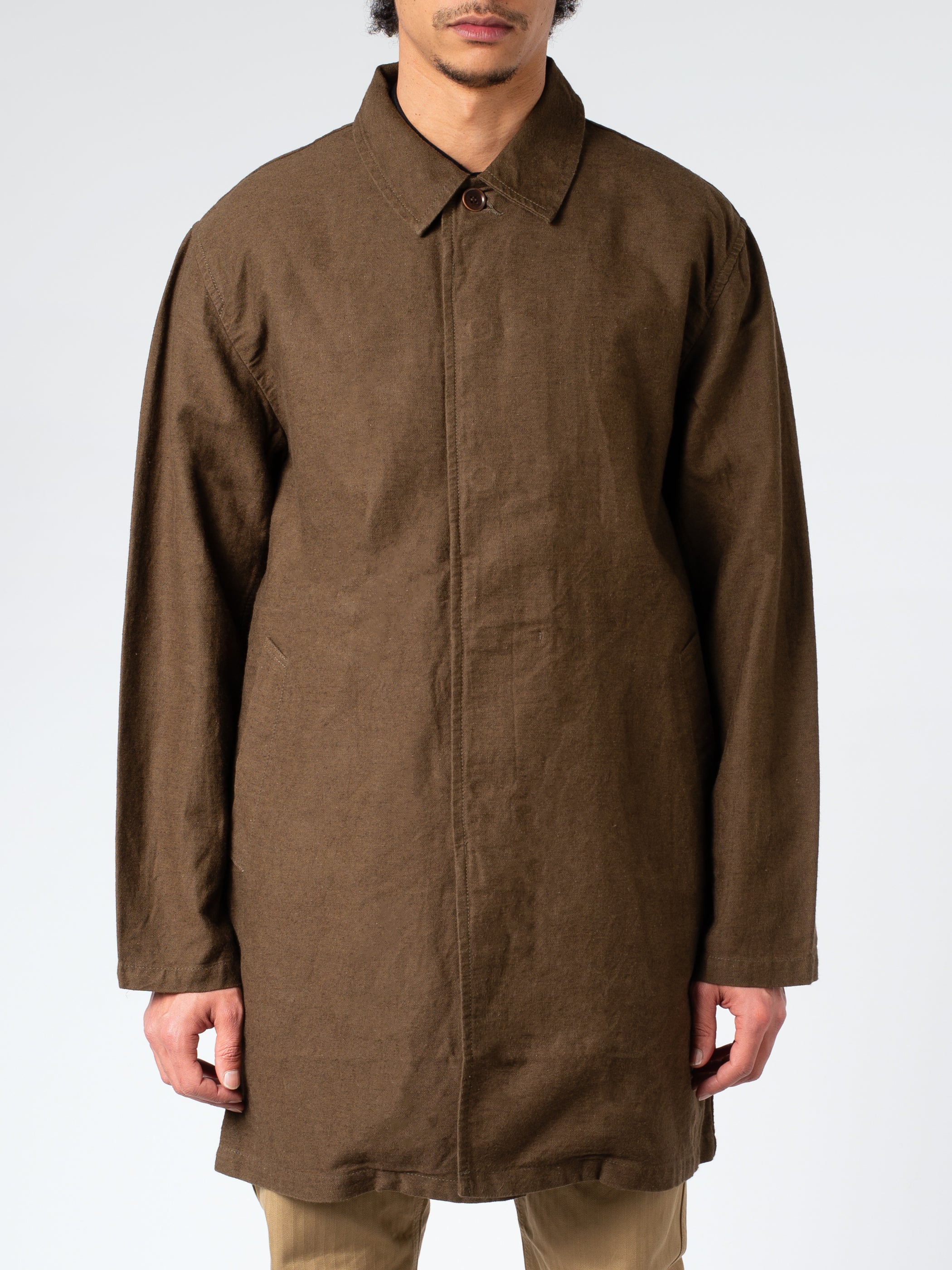 F.O.B. FACTORY - French Bask Coat in Olive – gravitypope