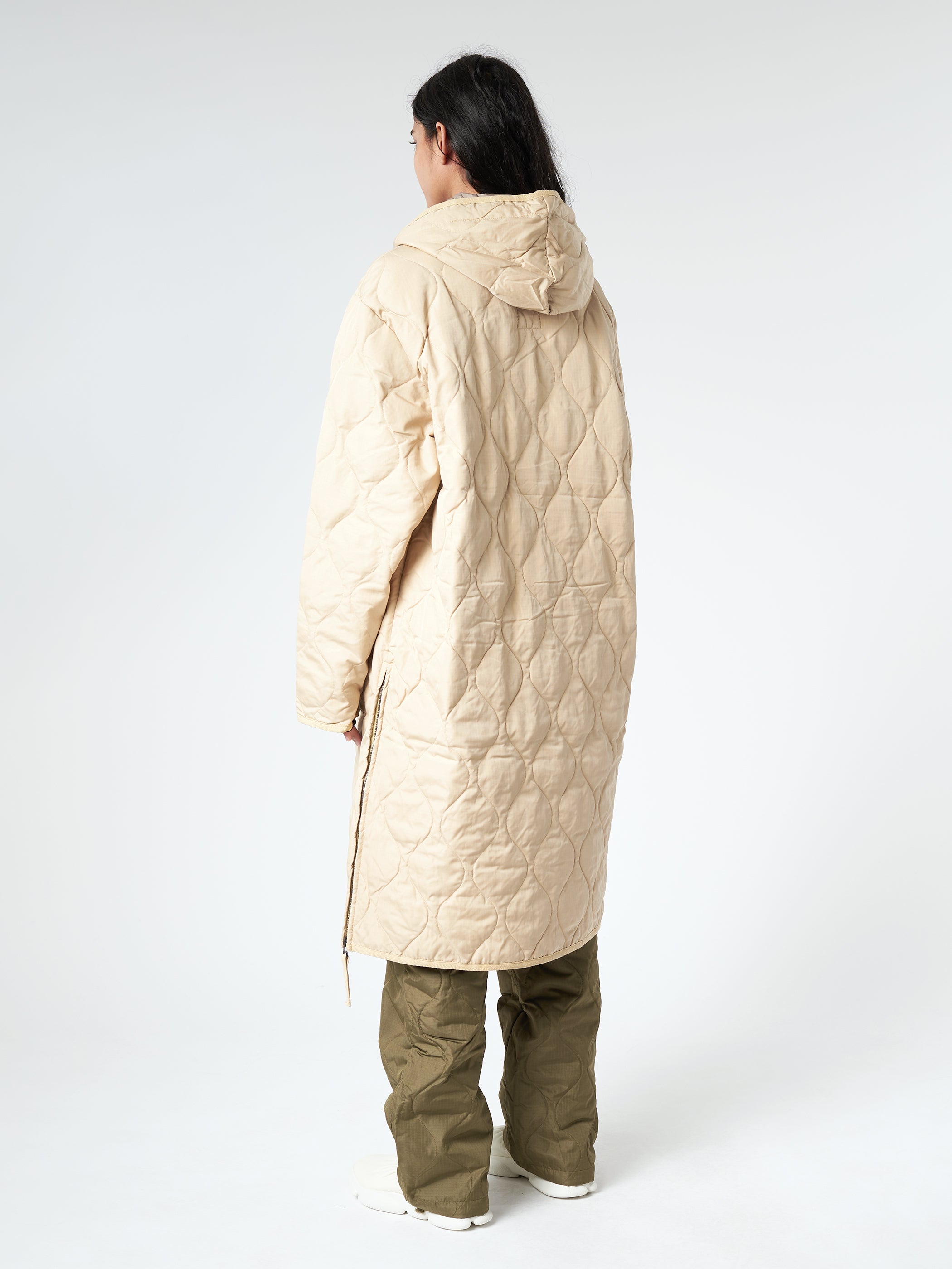 Military Hood Long Down Coat