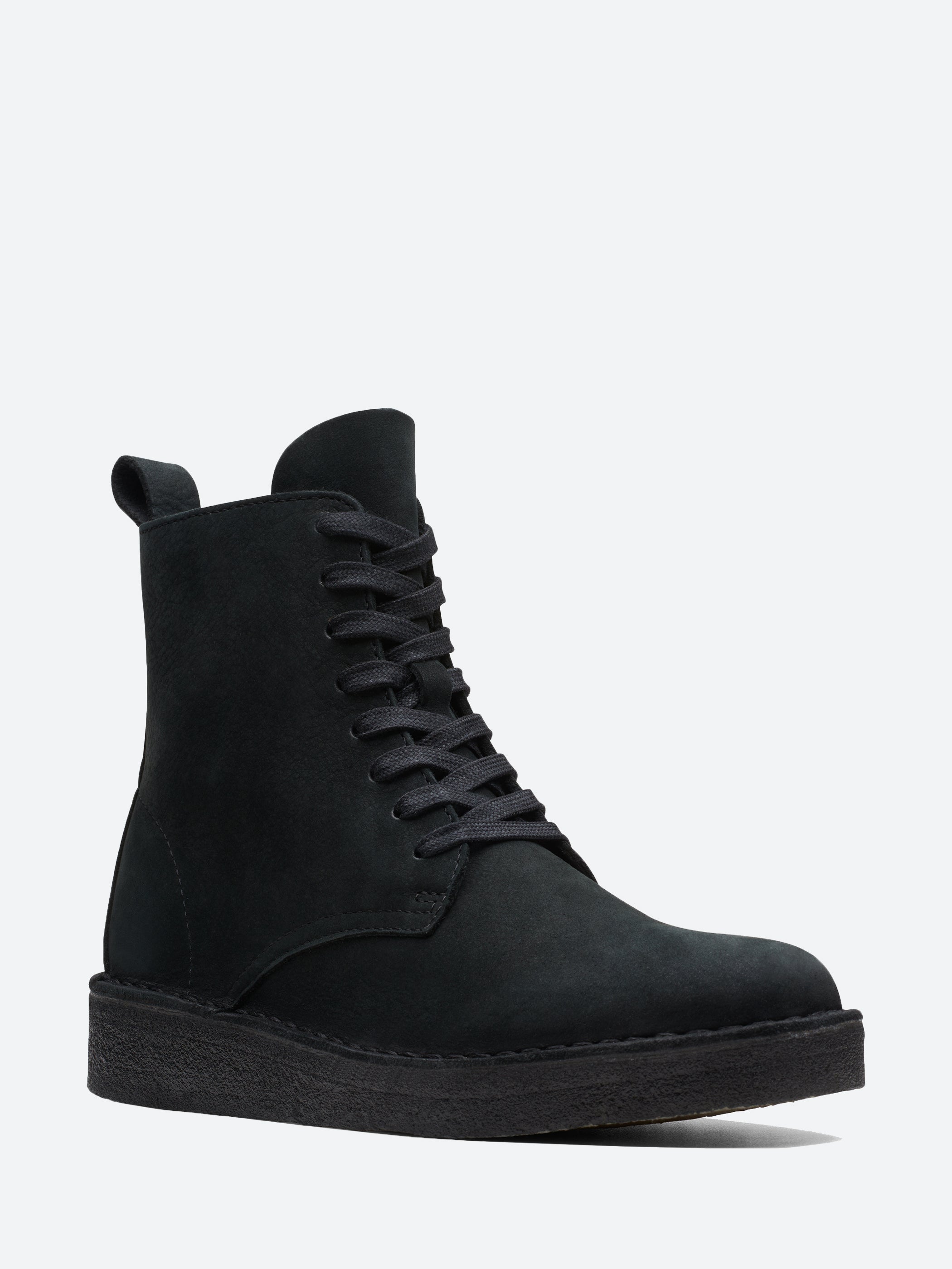 Clarks Originals Desert Coal Hi in Black Nubuck gravitypope