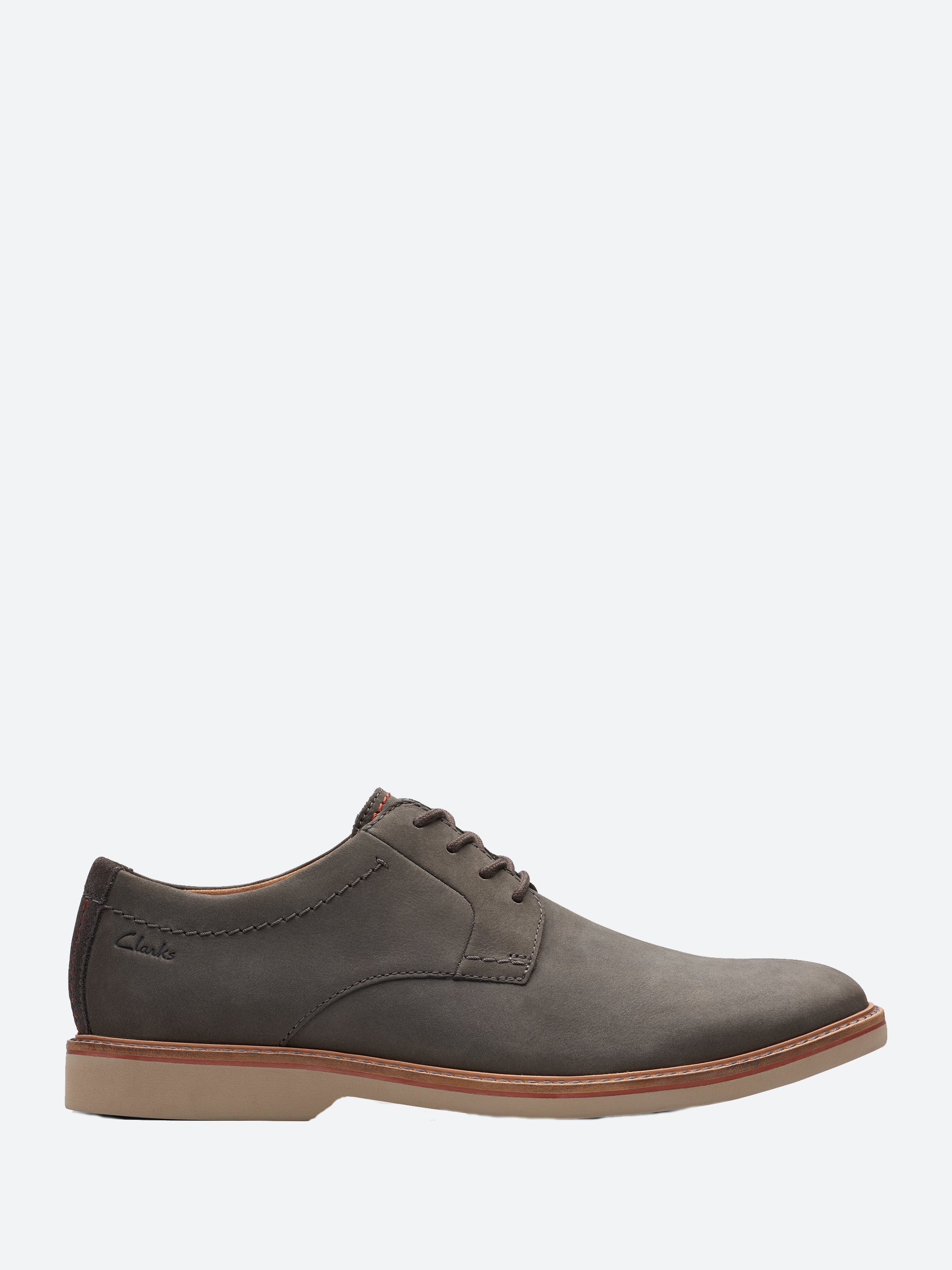 Clarks Atticus LT Lace in Dark Grey Nubuck gravitypope