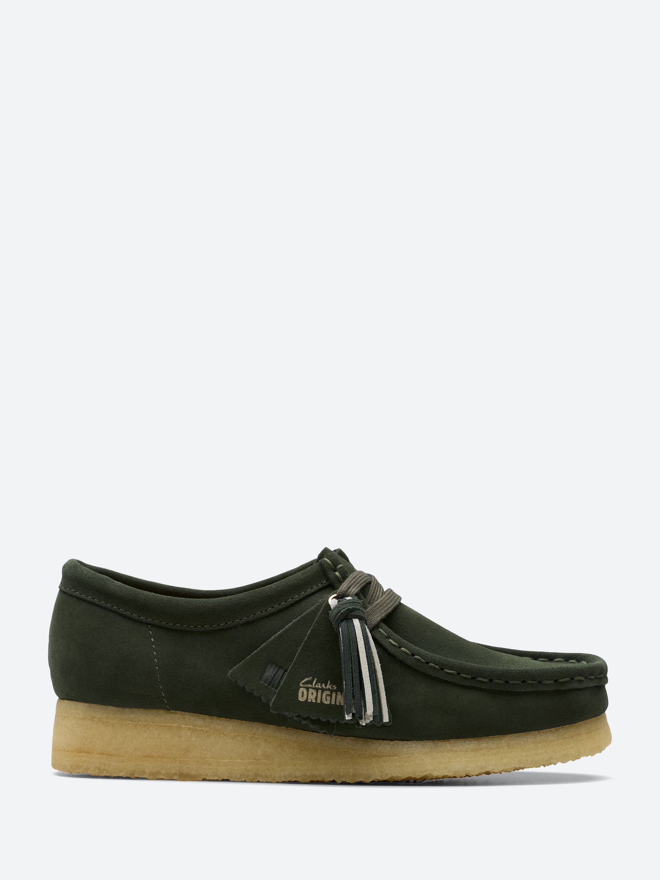 Green clarks wallabees online