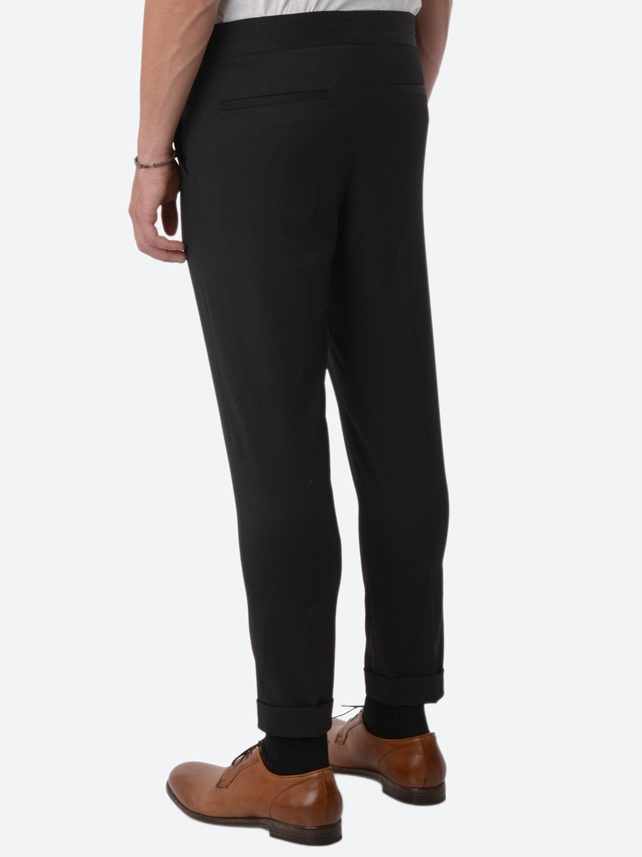 Terry Gabardine Cropped Trouser