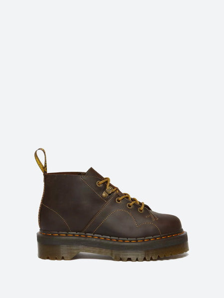 Dr. Martens Church Arc Platform Monkey Boots in Dark Brown gravitypope