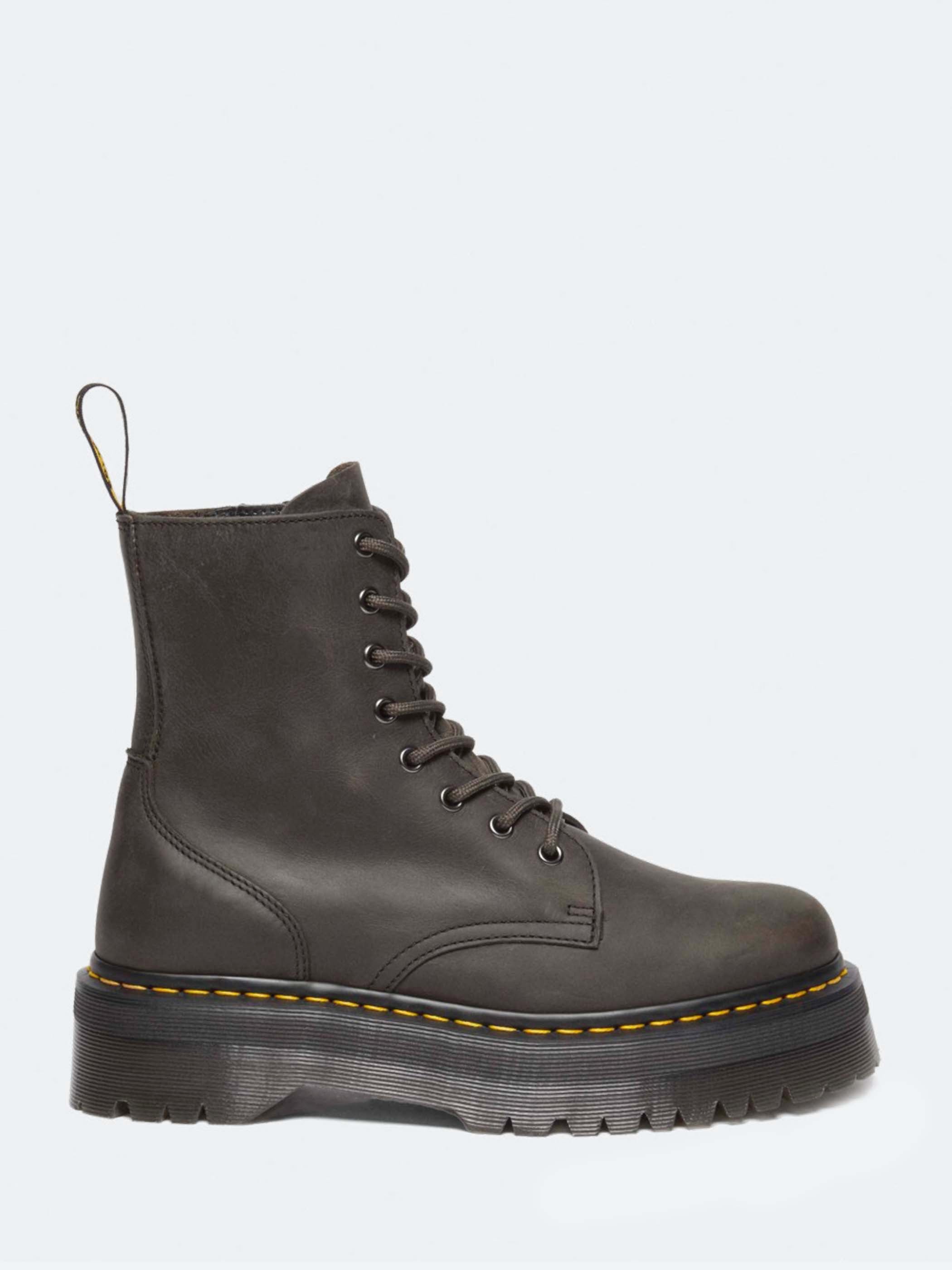 Dr. Martens - Jadon Platform Boots in Charcoal Grey – gravitypope