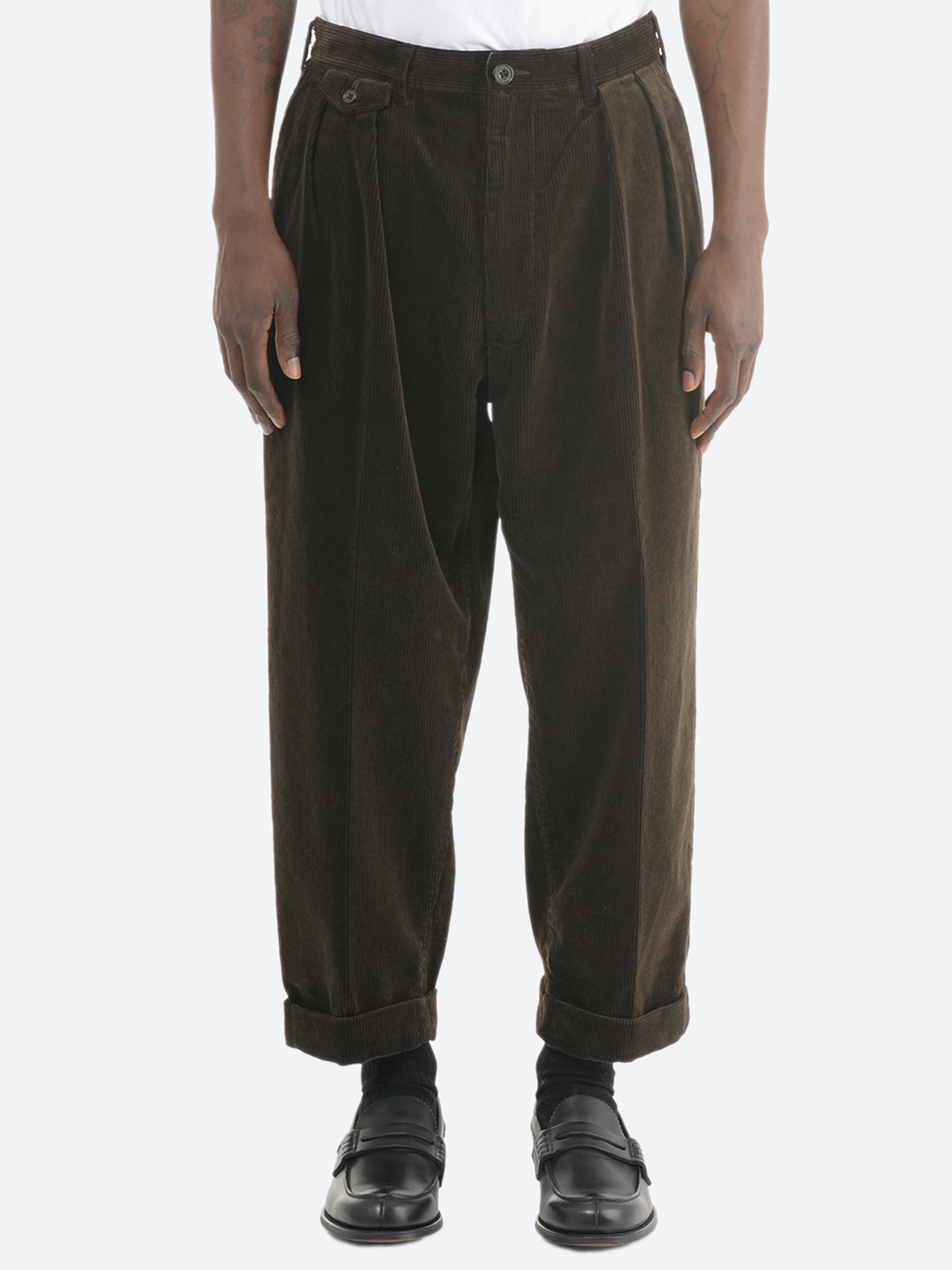 2 Pleat Corduroy Pants