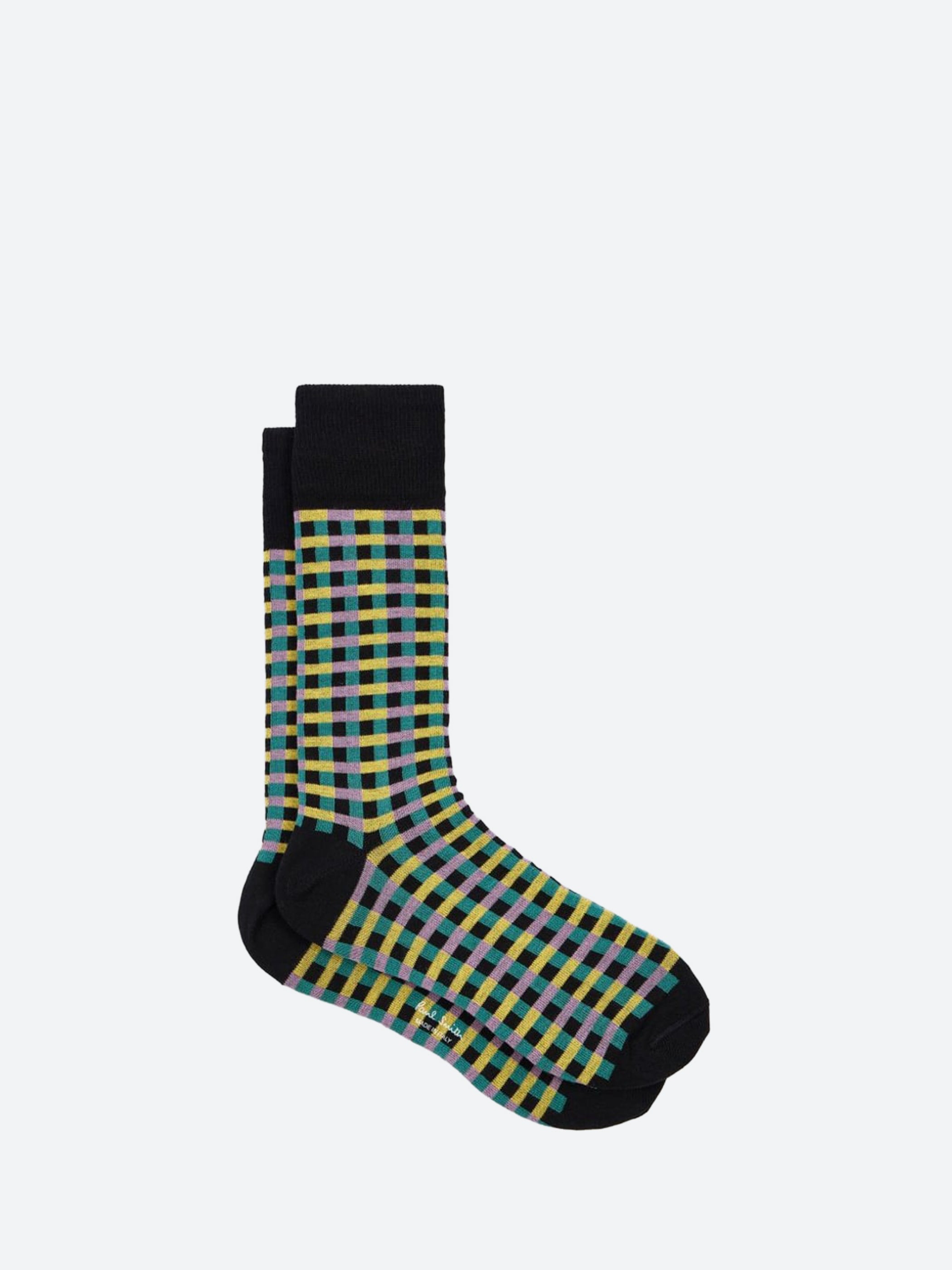 Multi Color Check Socks