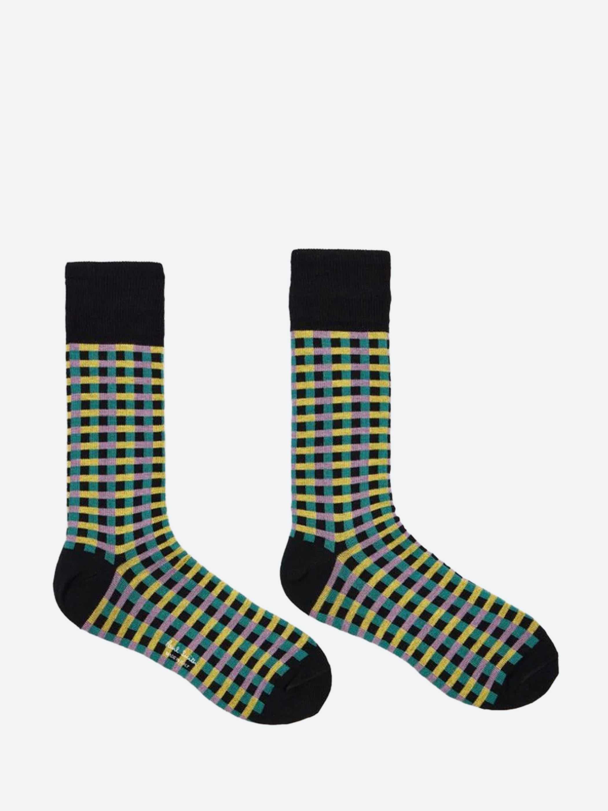 Multi Color Check Socks