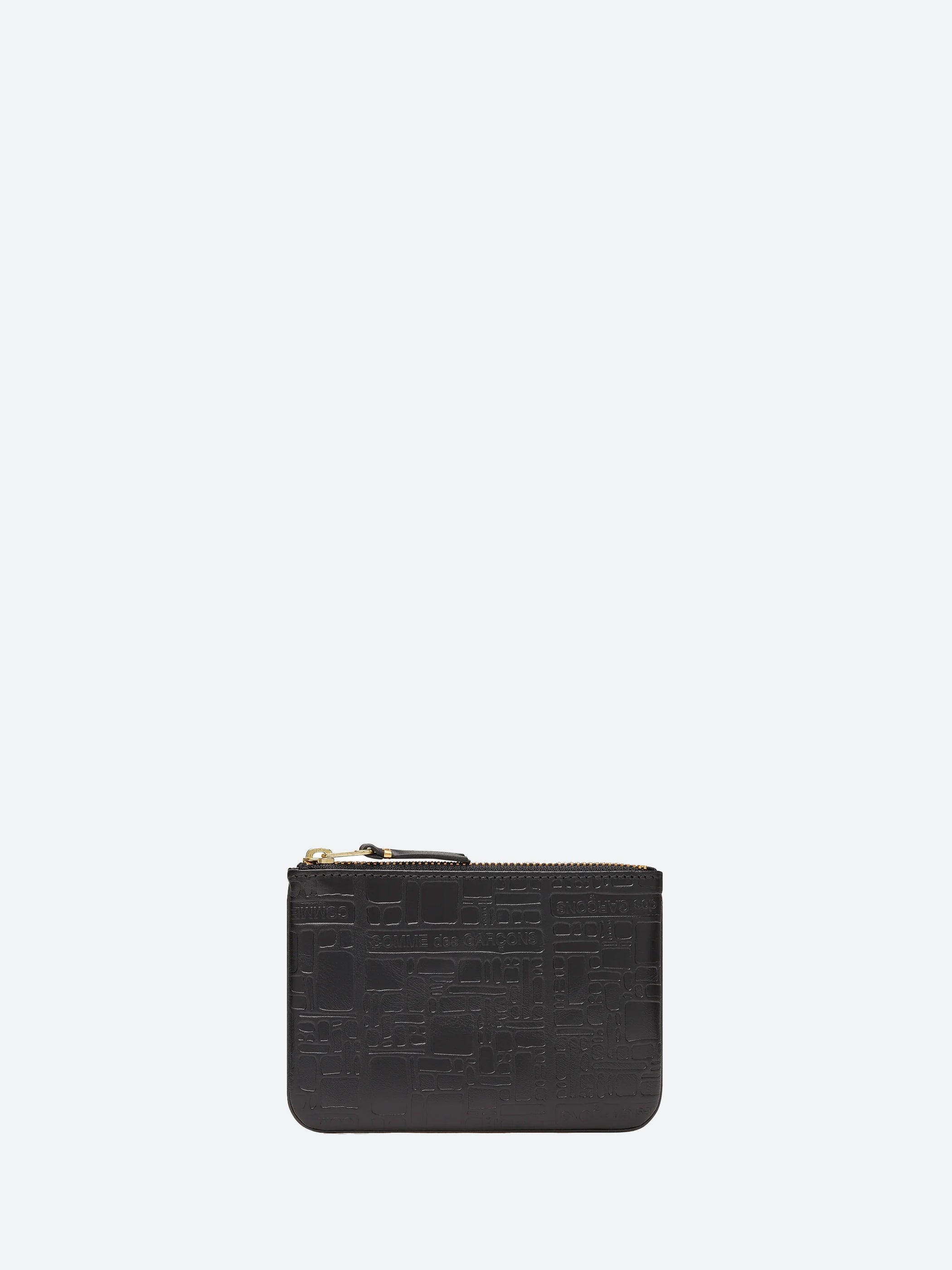 Comme des Garçons WALLET - SA3100EL Embossed Logo Wallet in Black