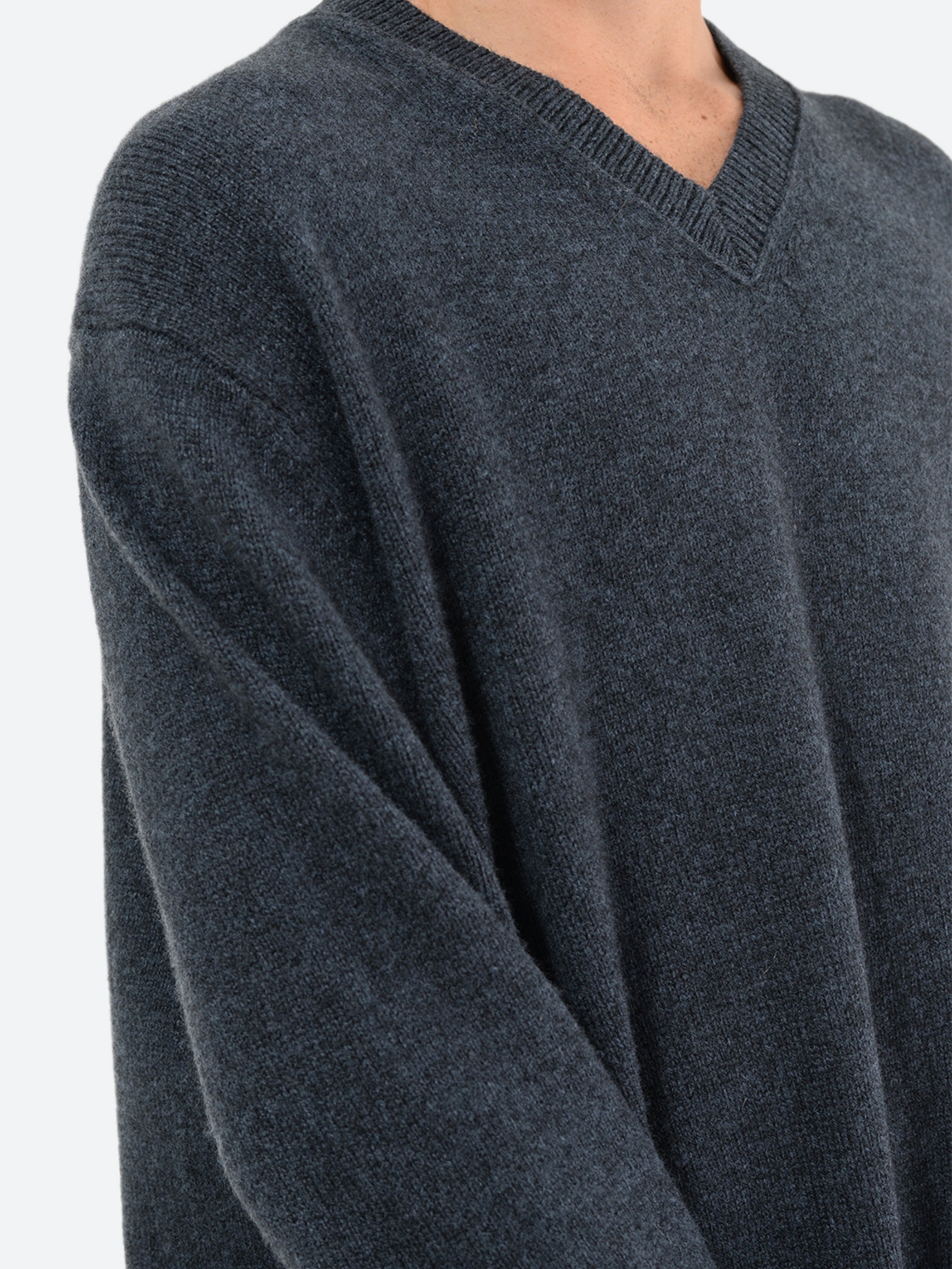 V-Neck Wool Cashmere Jumper