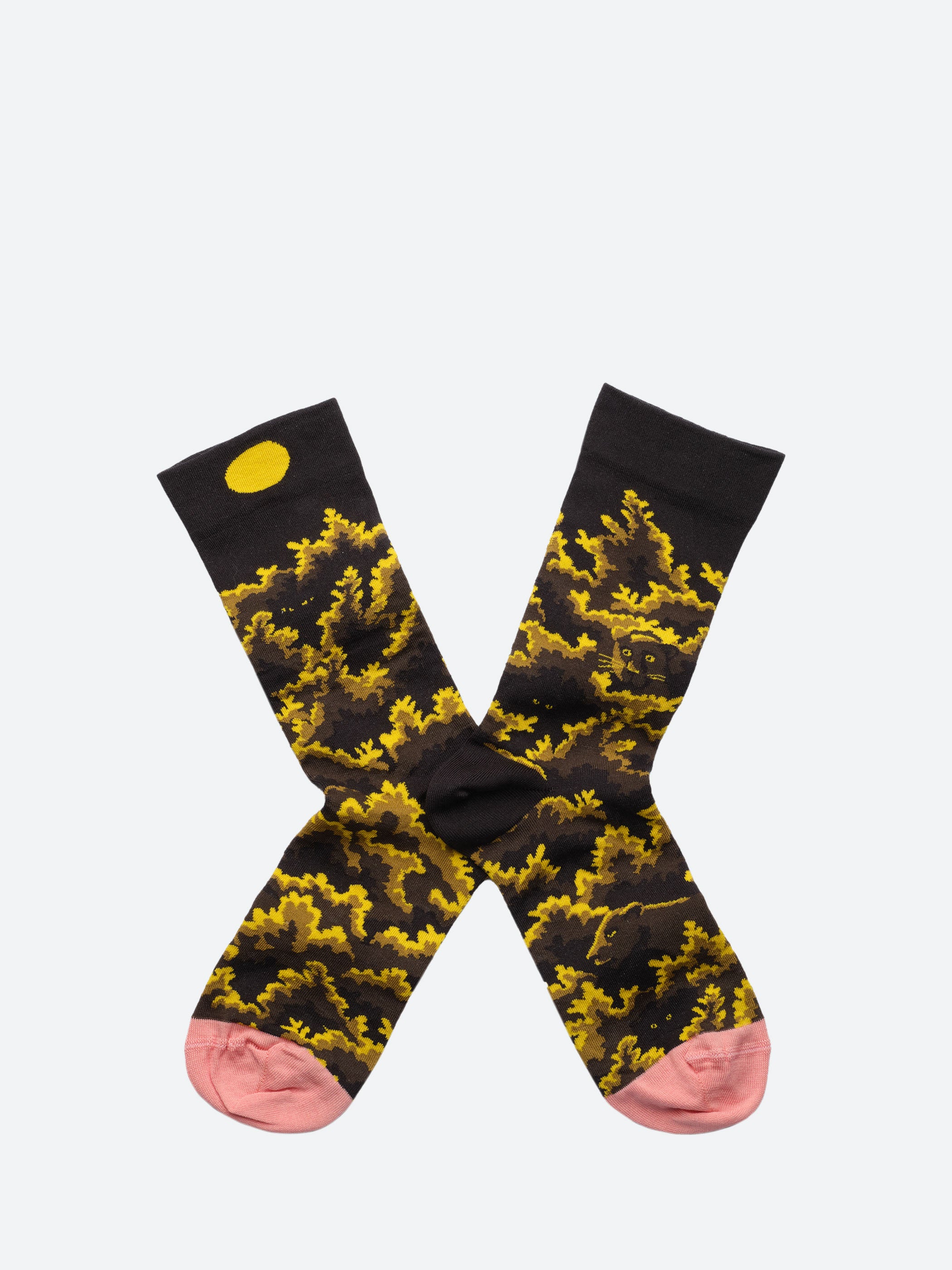 Foliage Print Sock