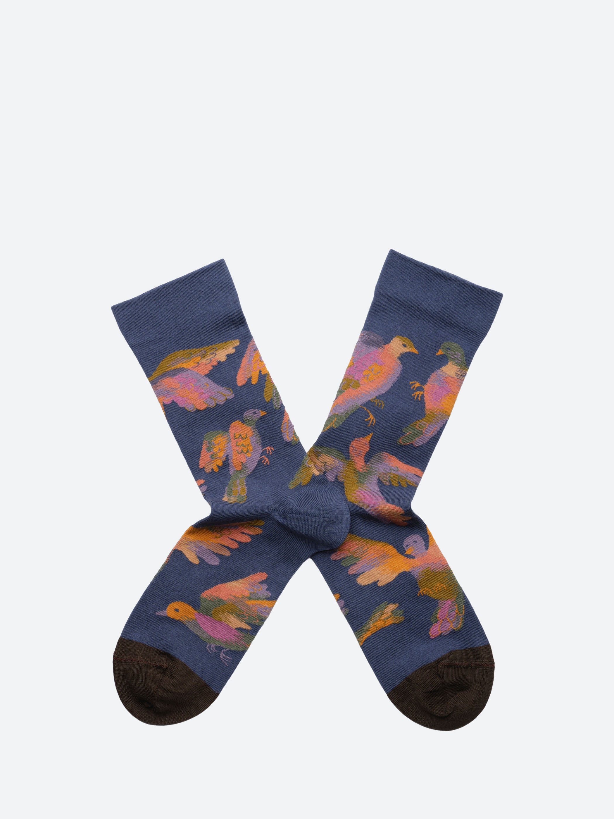 Denim Birds Sock