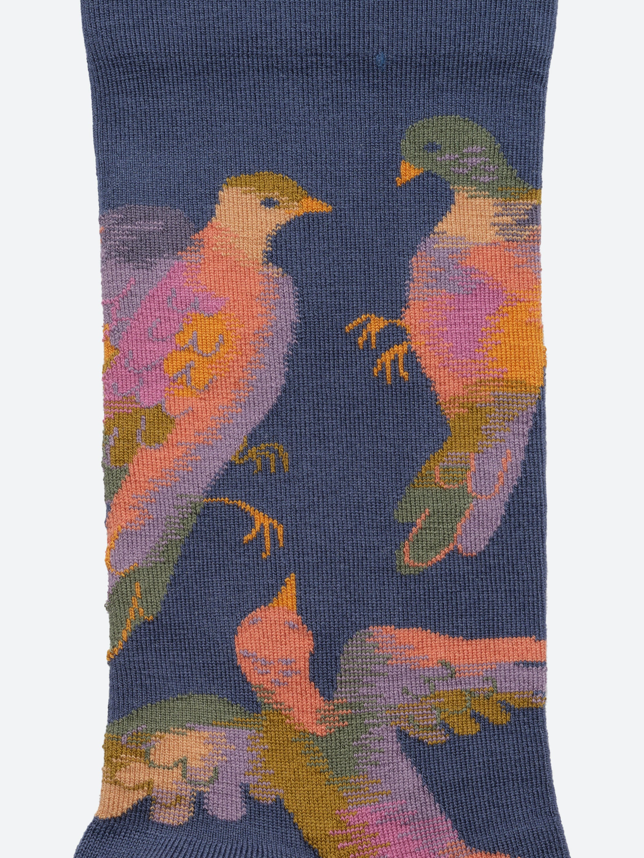 Denim Birds Sock