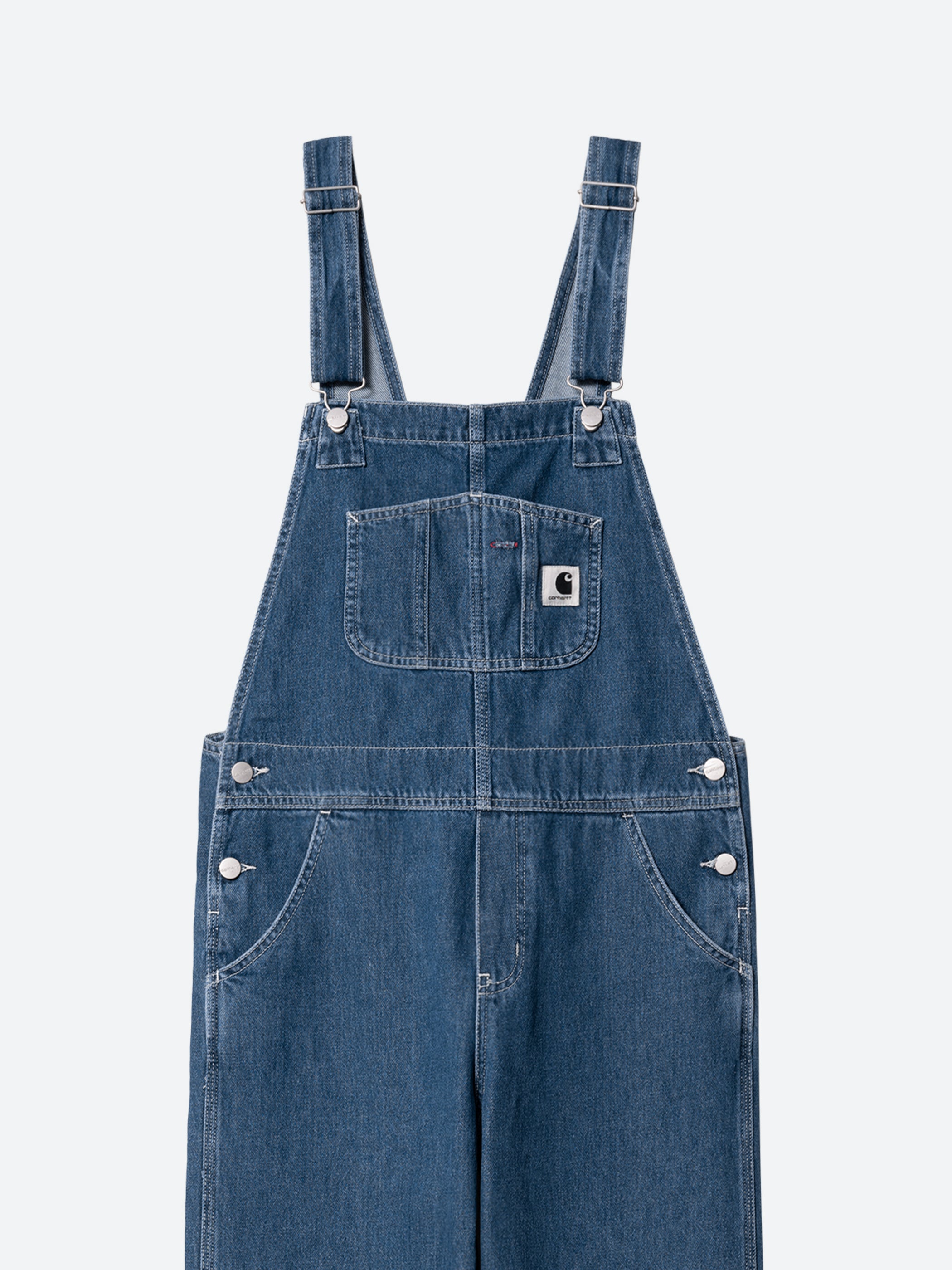 Carhartt WIP - W Bib Overall Straight in Blue Stone Wash – gravitypope