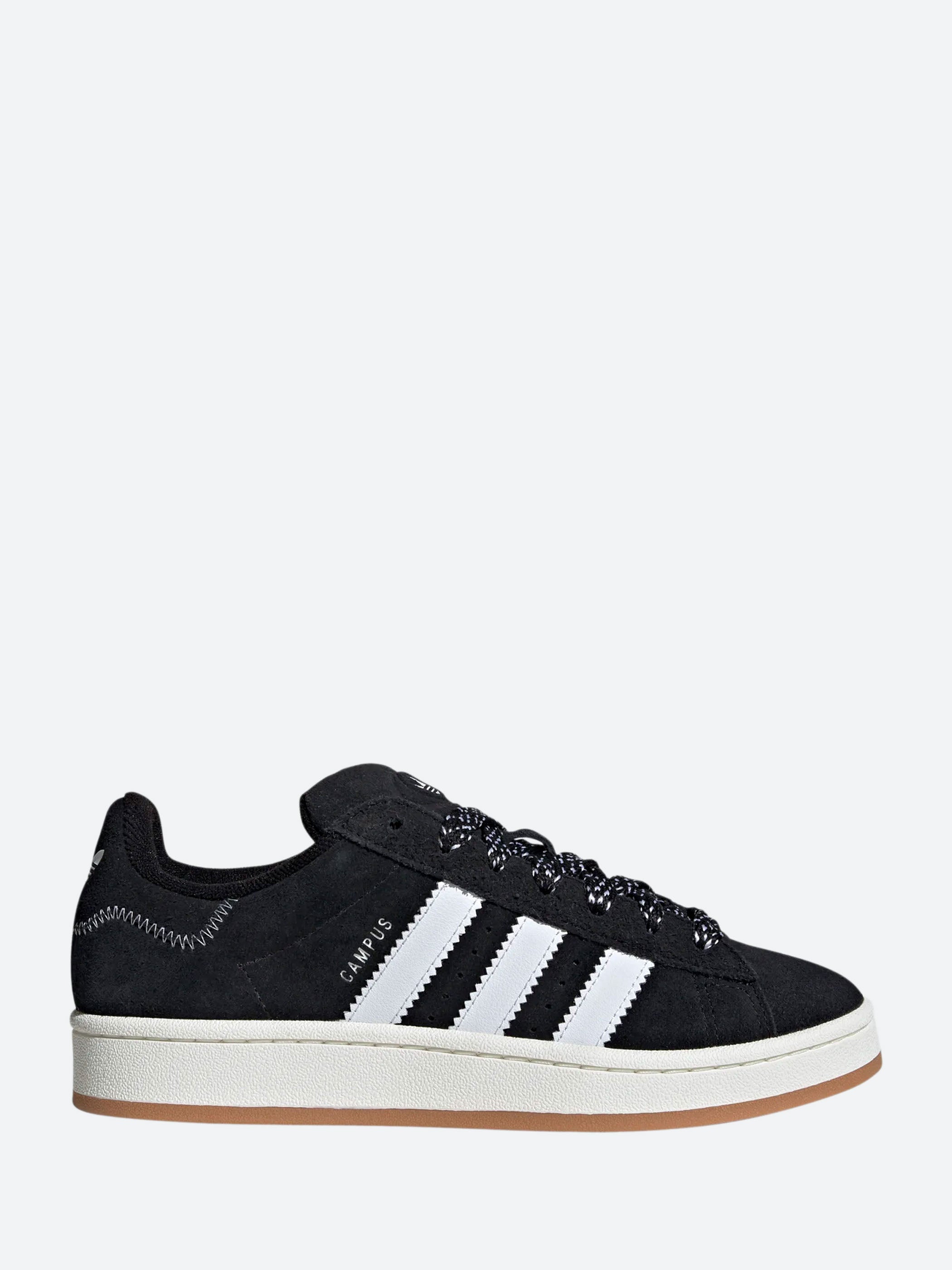 adidas Originals Women s Campus 00 s in Black White and Gum gravitypope