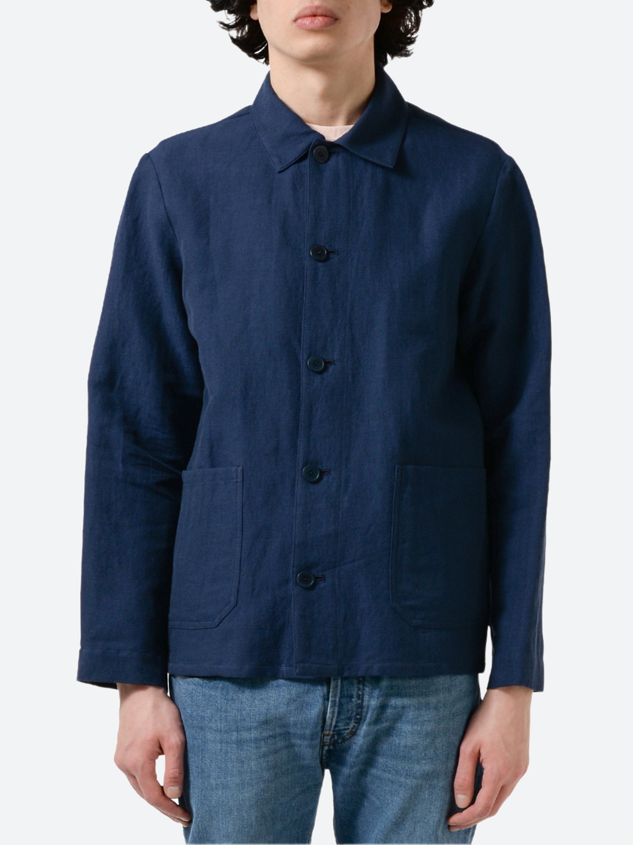 A.P.C. Men s Kerlouan Work Jacket in Navy Size XL END Clothing