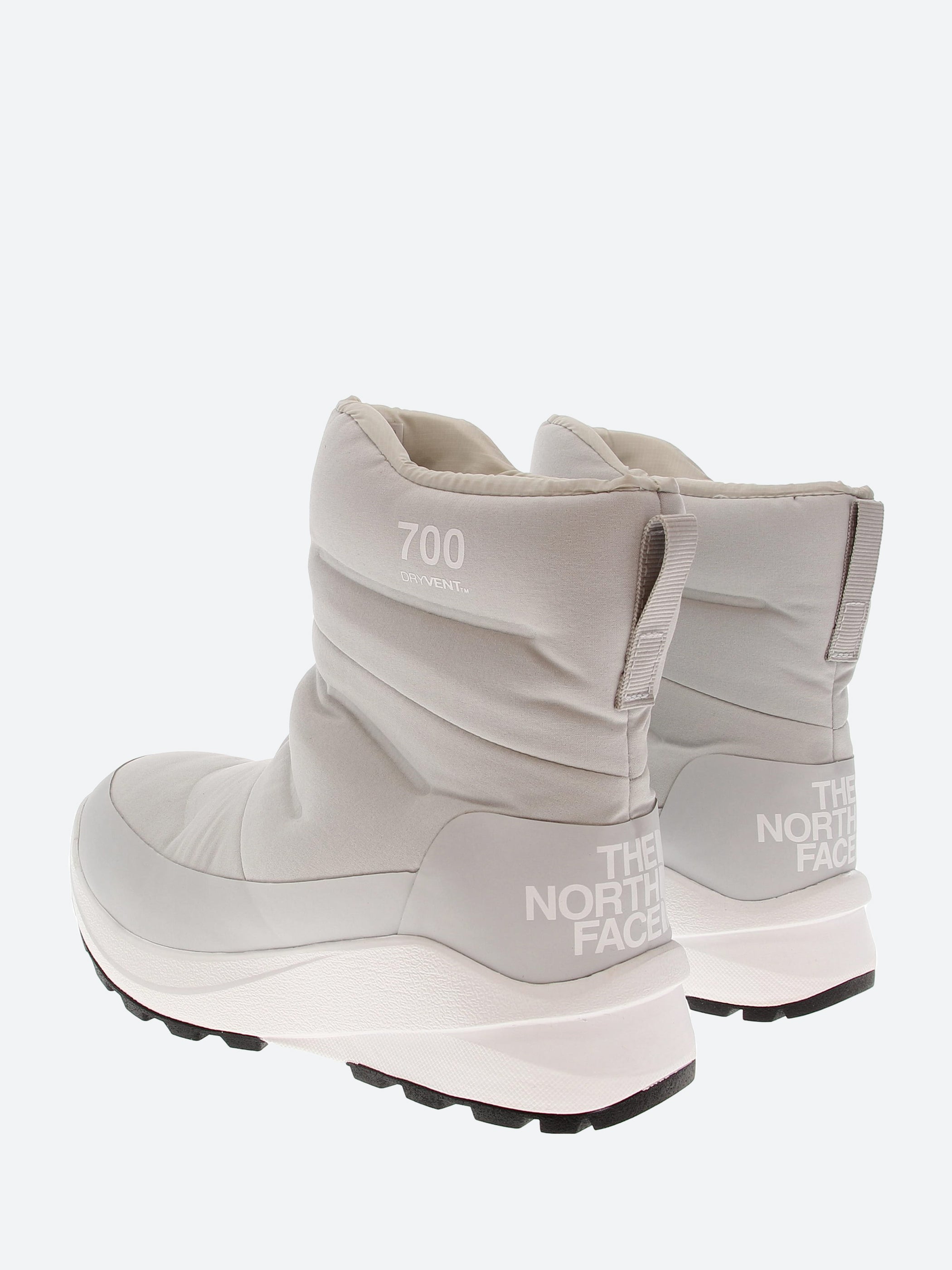 The North Face - W Nuptse II Bootie WP in Grey and White – gravitypope