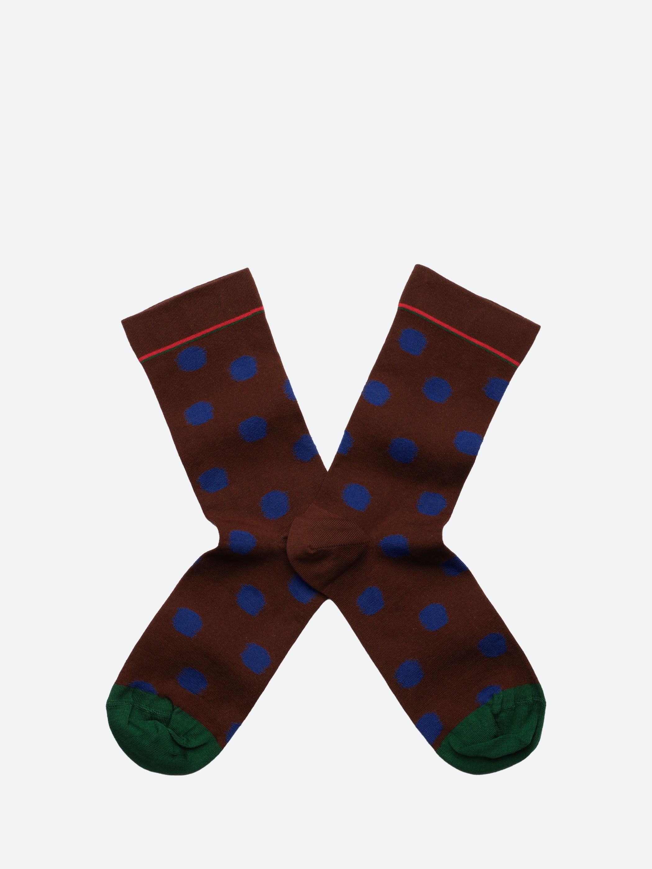 Chestnut Polka Dot Sock