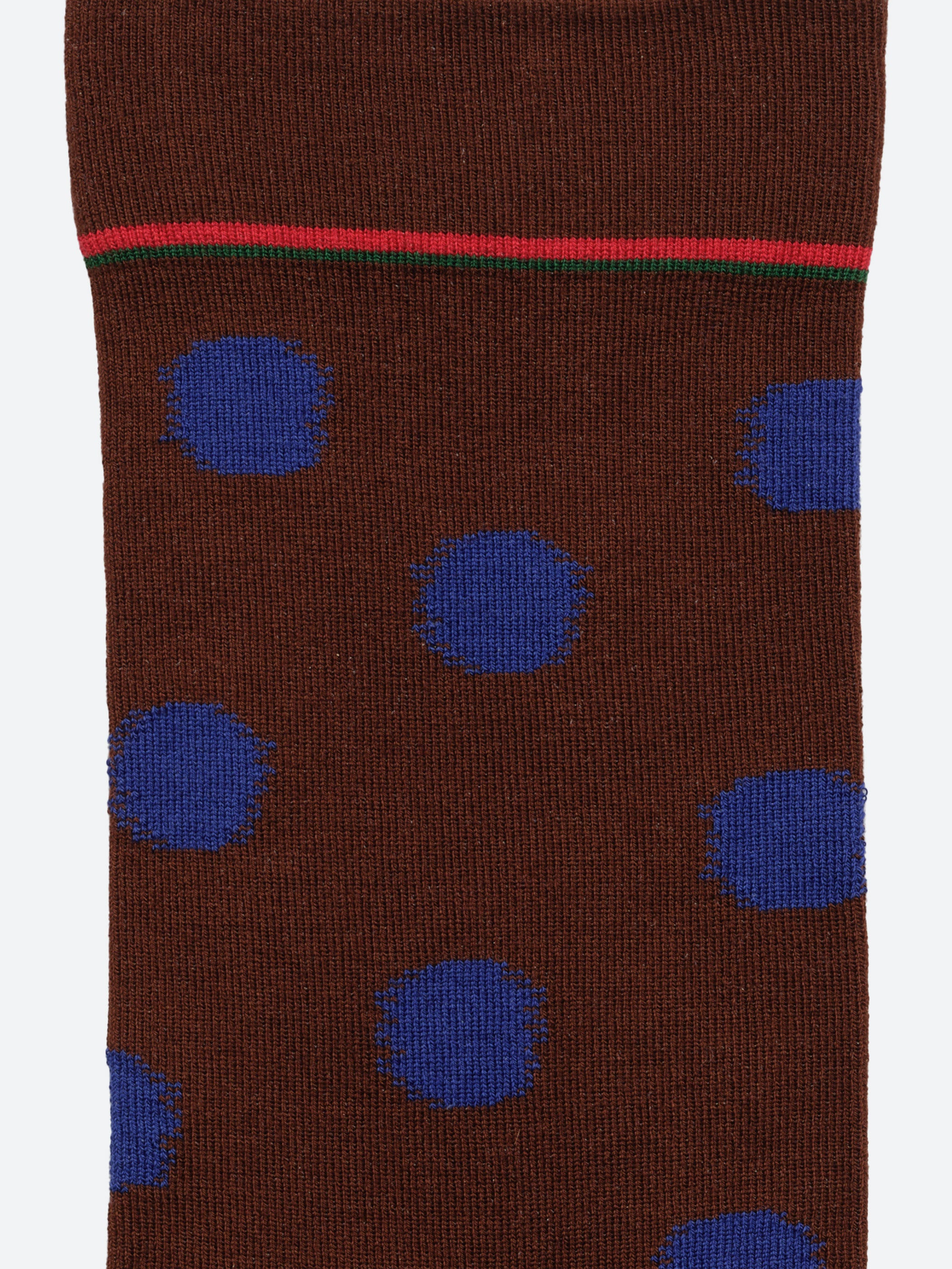 Chestnut Polka Dot Sock