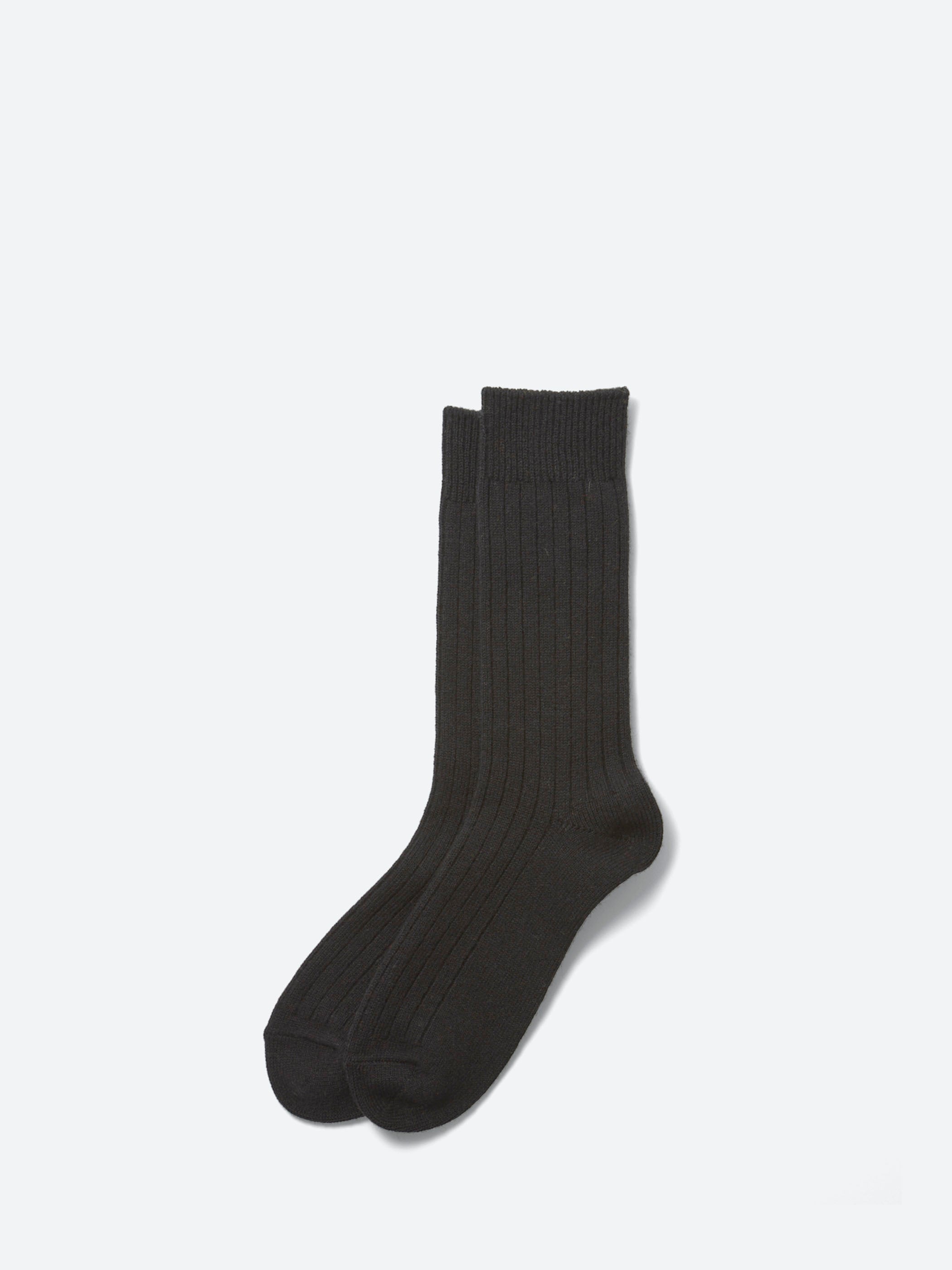 Cotton Wool Ribbed Crew Socks