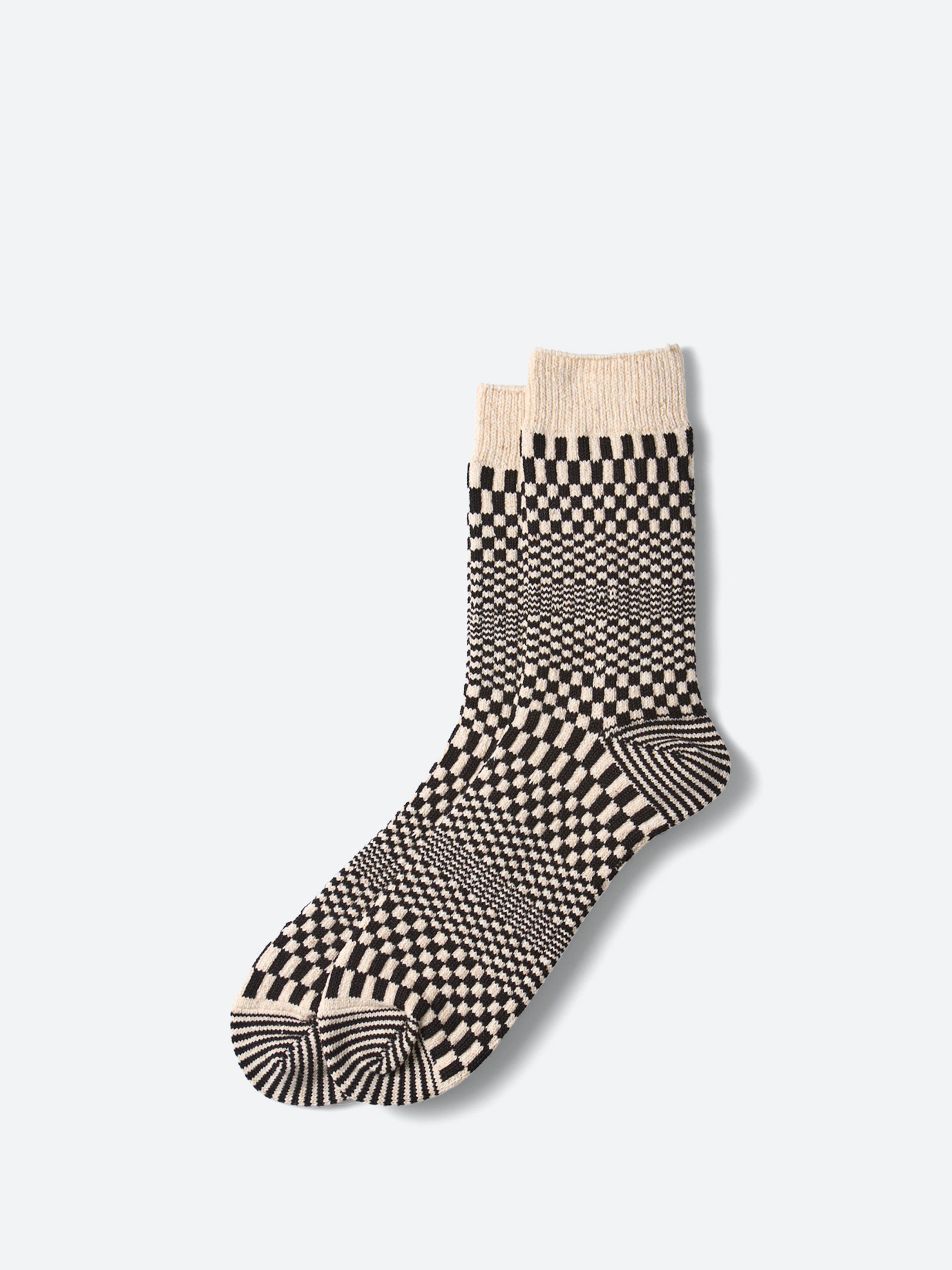 Warped Checkerboard Sock