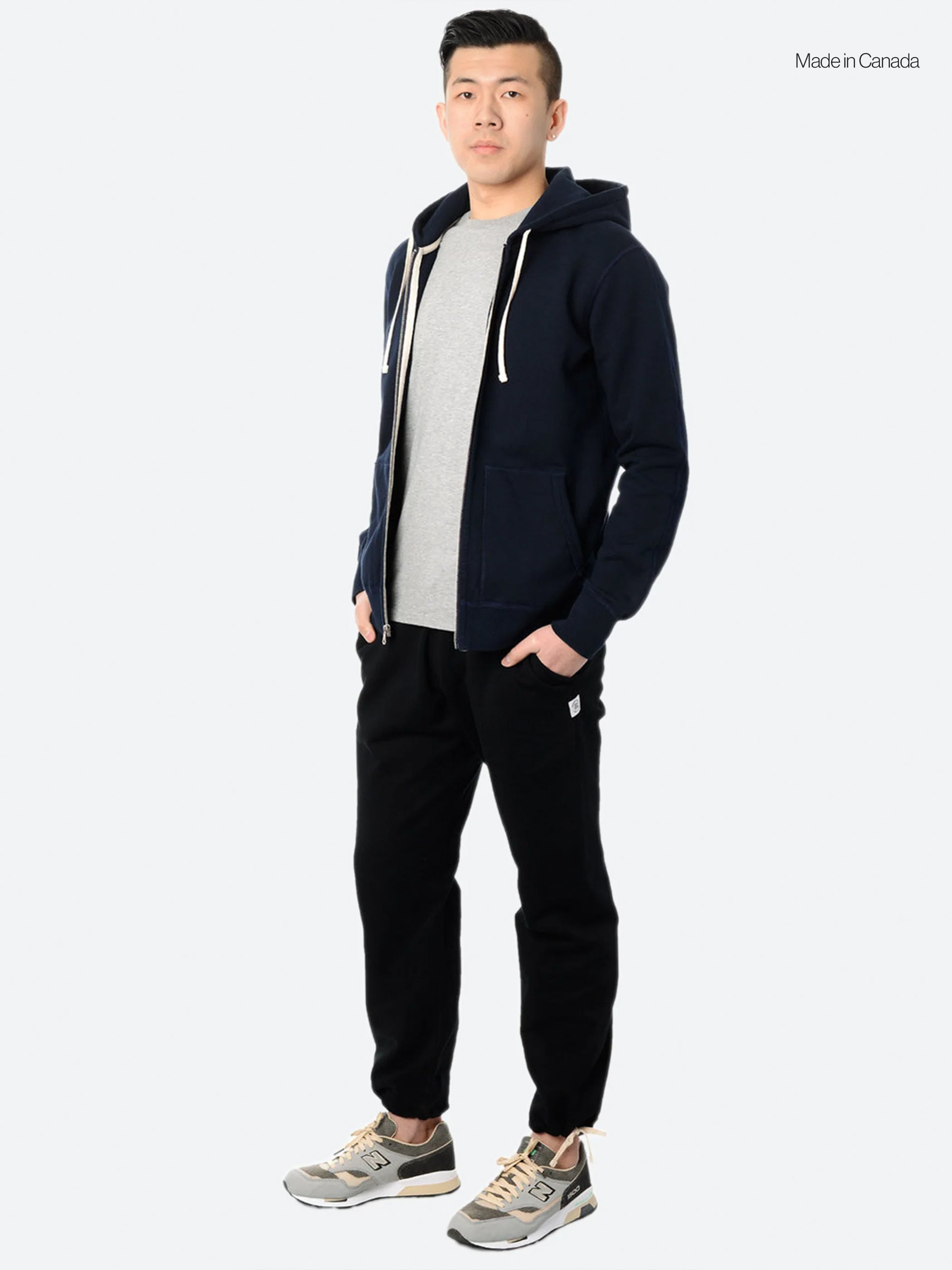 Midweight Terry Full Zip Hoodie