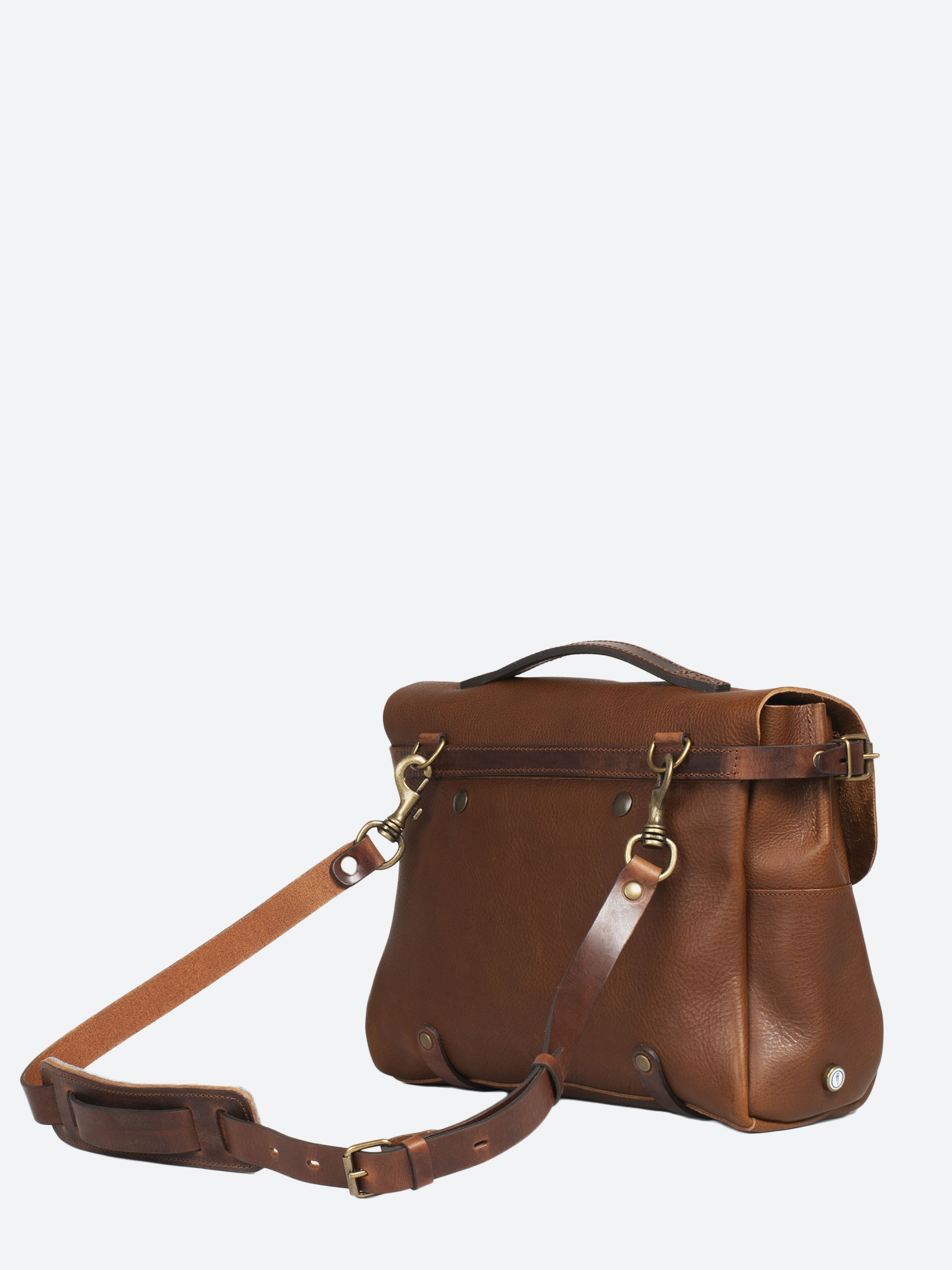 Blue de Chauffe - Musette S Bag in Tobacco – gravitypope