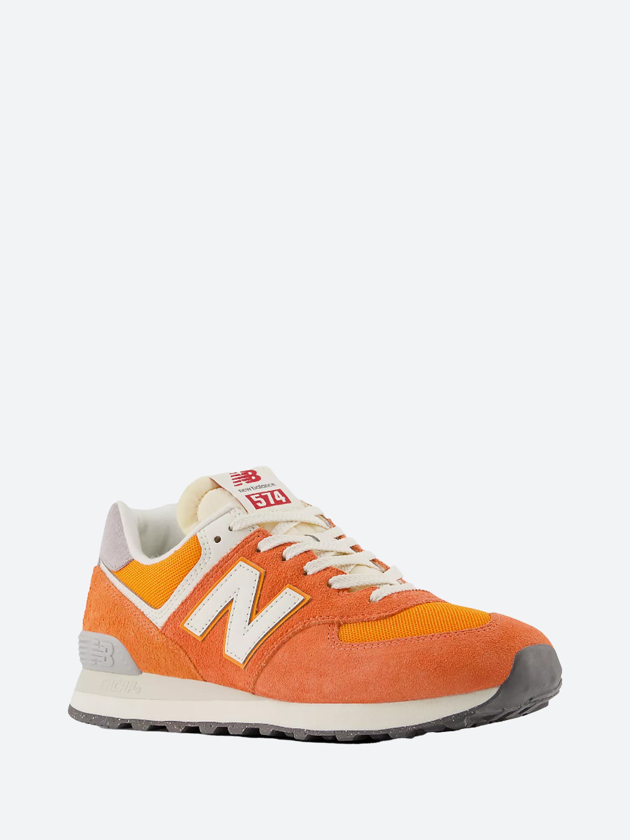 New Balance 574 in Orange with White gravitypope